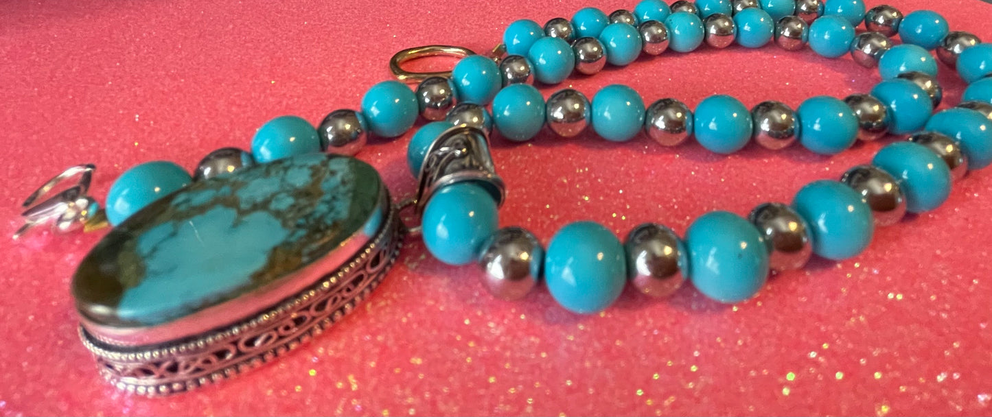 Turquoise Pendant Necklace
