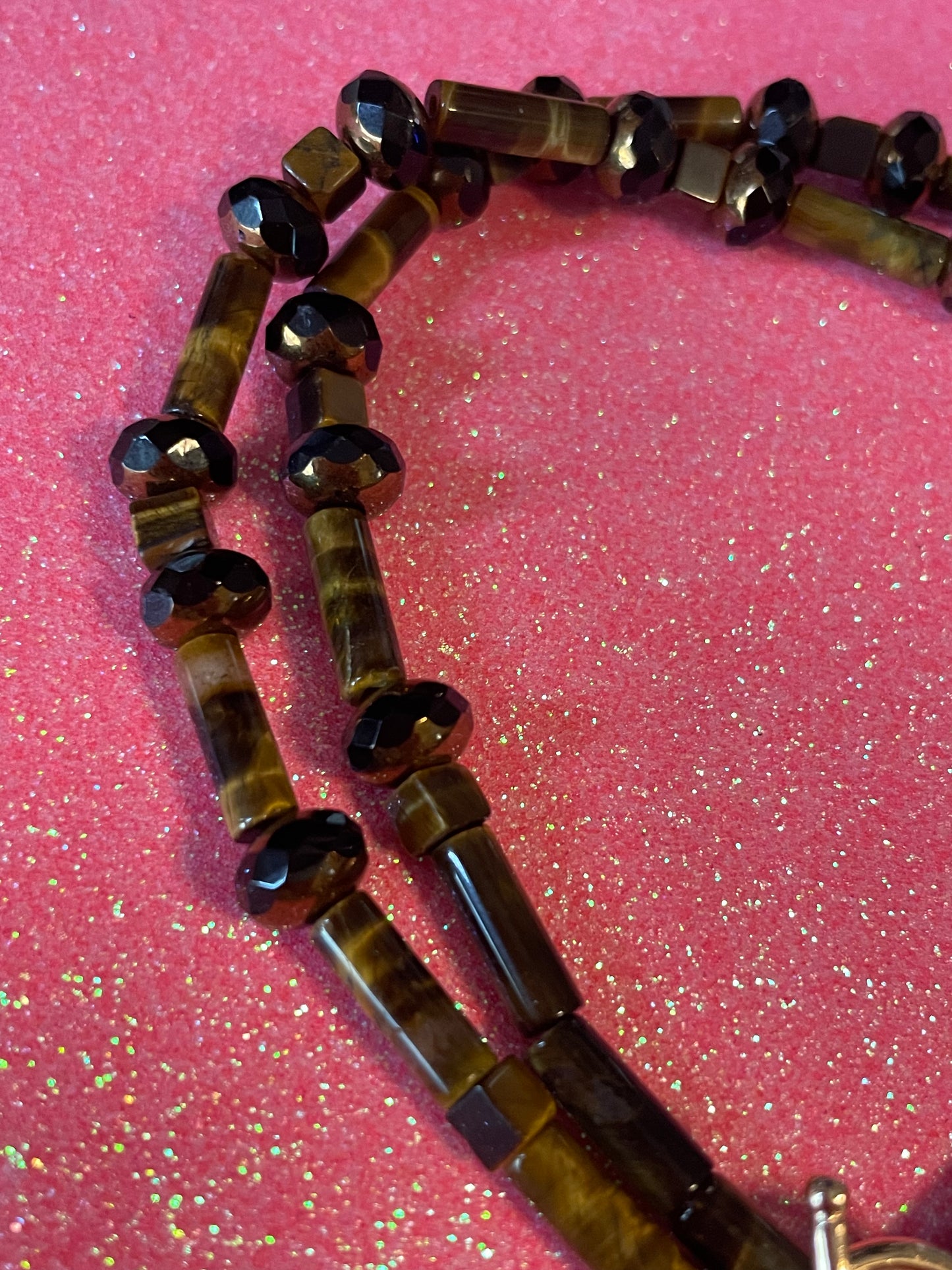 Brown Agate and Tiger Eye Necklace