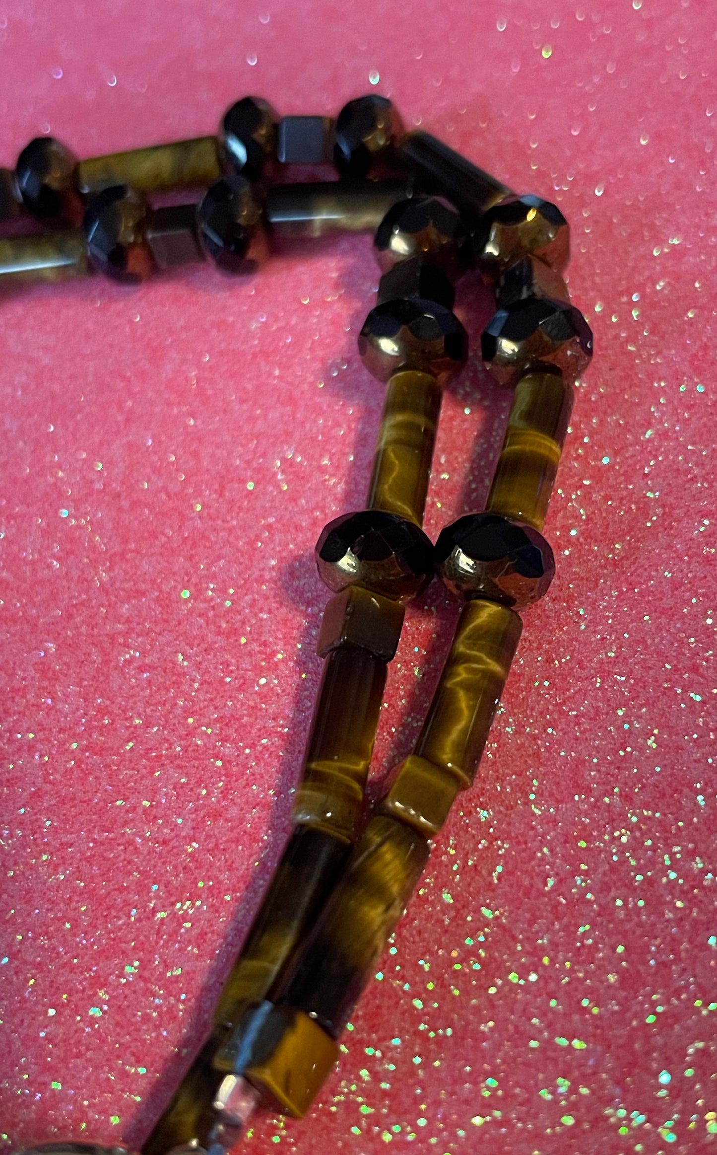 Brown Agate and Tiger Eye Necklace