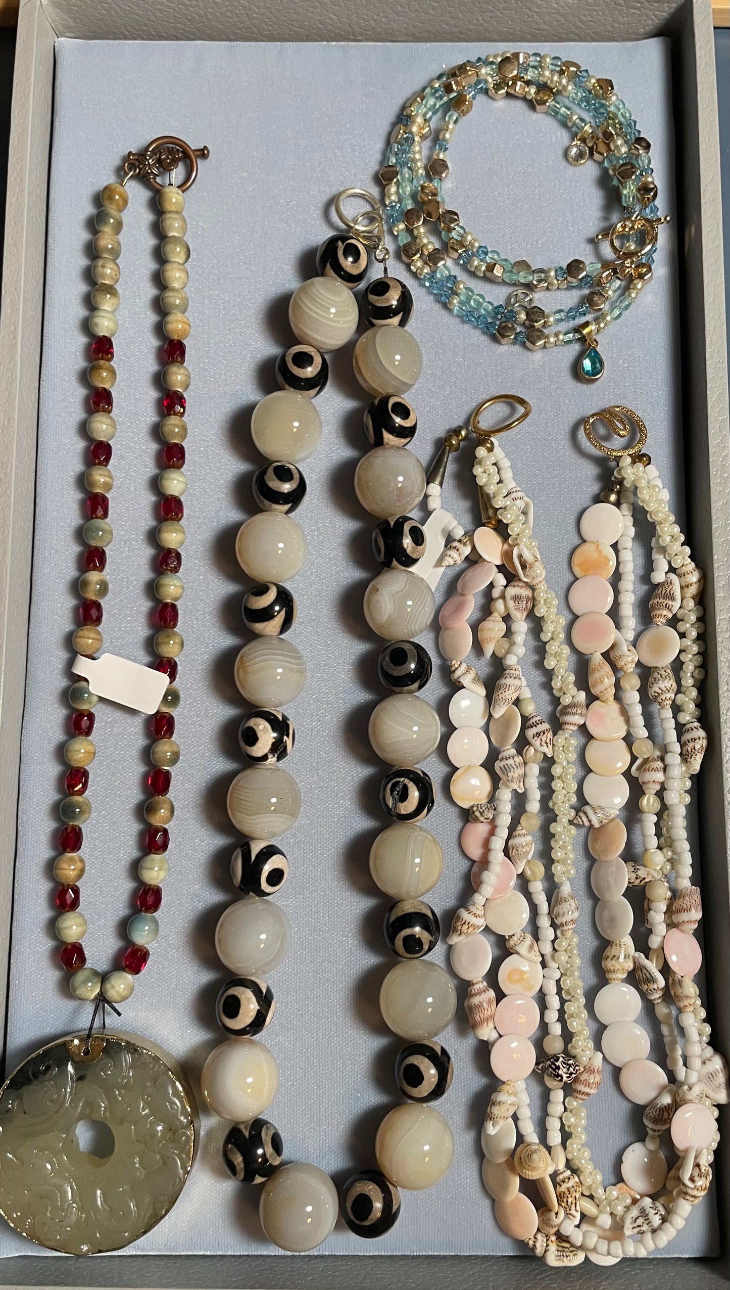 Gilded Jade Statement Necklace