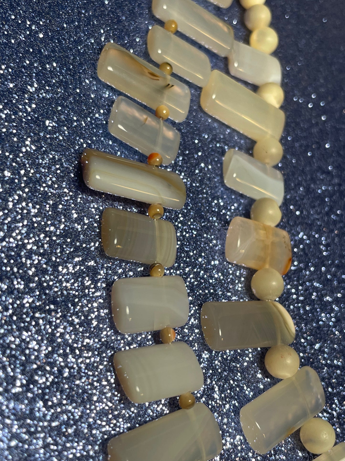 Botswana Agate Double-Strand Necklace