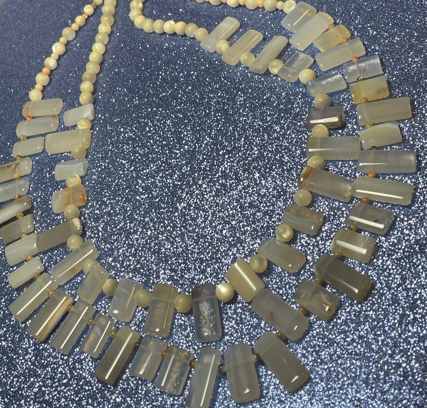 Botswana Agate Double-Strand Necklace