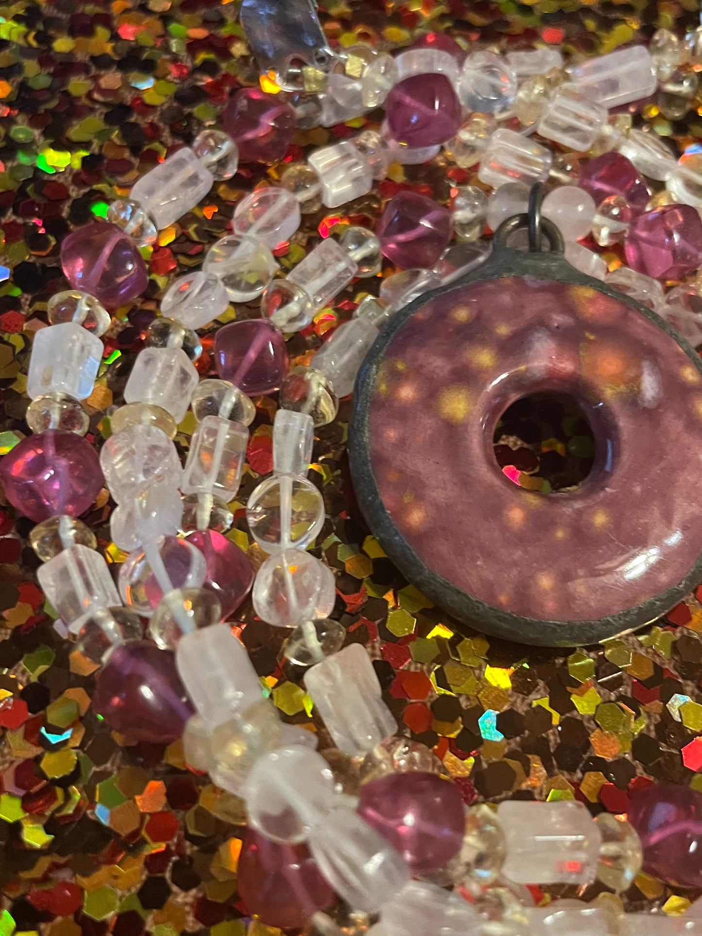 Pink Pendant Necklace