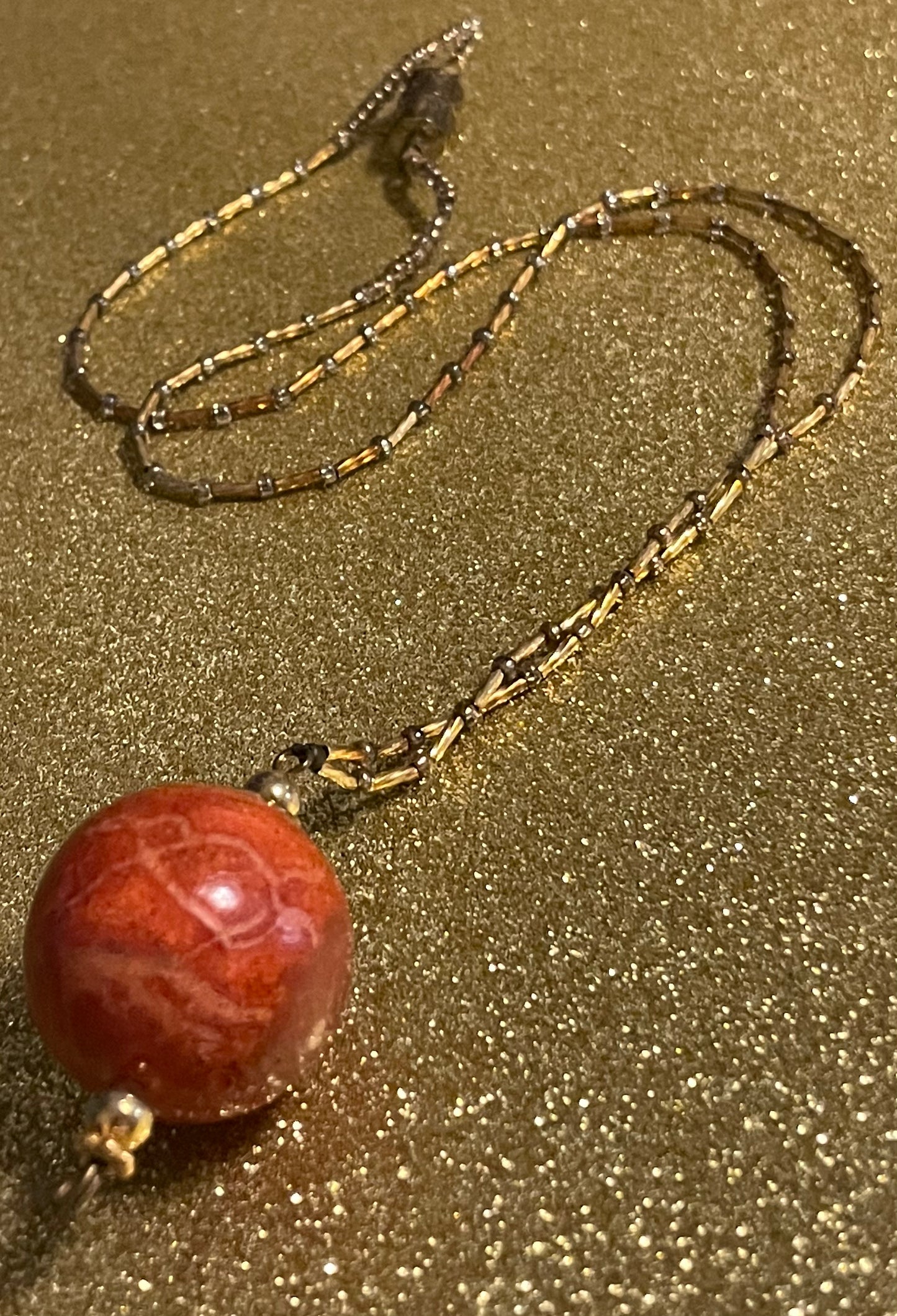 Red Apple Coral Necklace