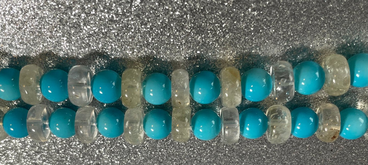 Citrine and Glass Necklace