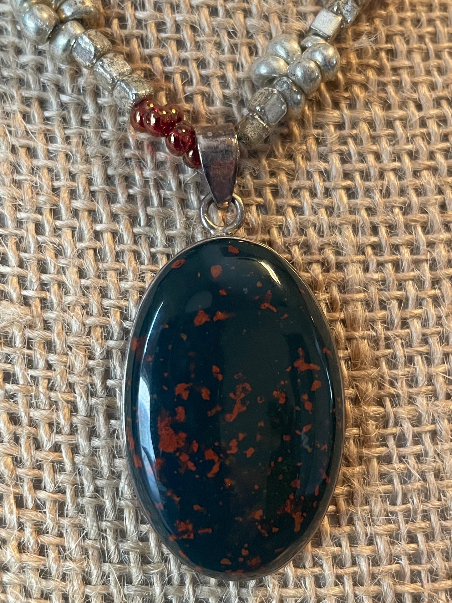 Blood Stone Necklace