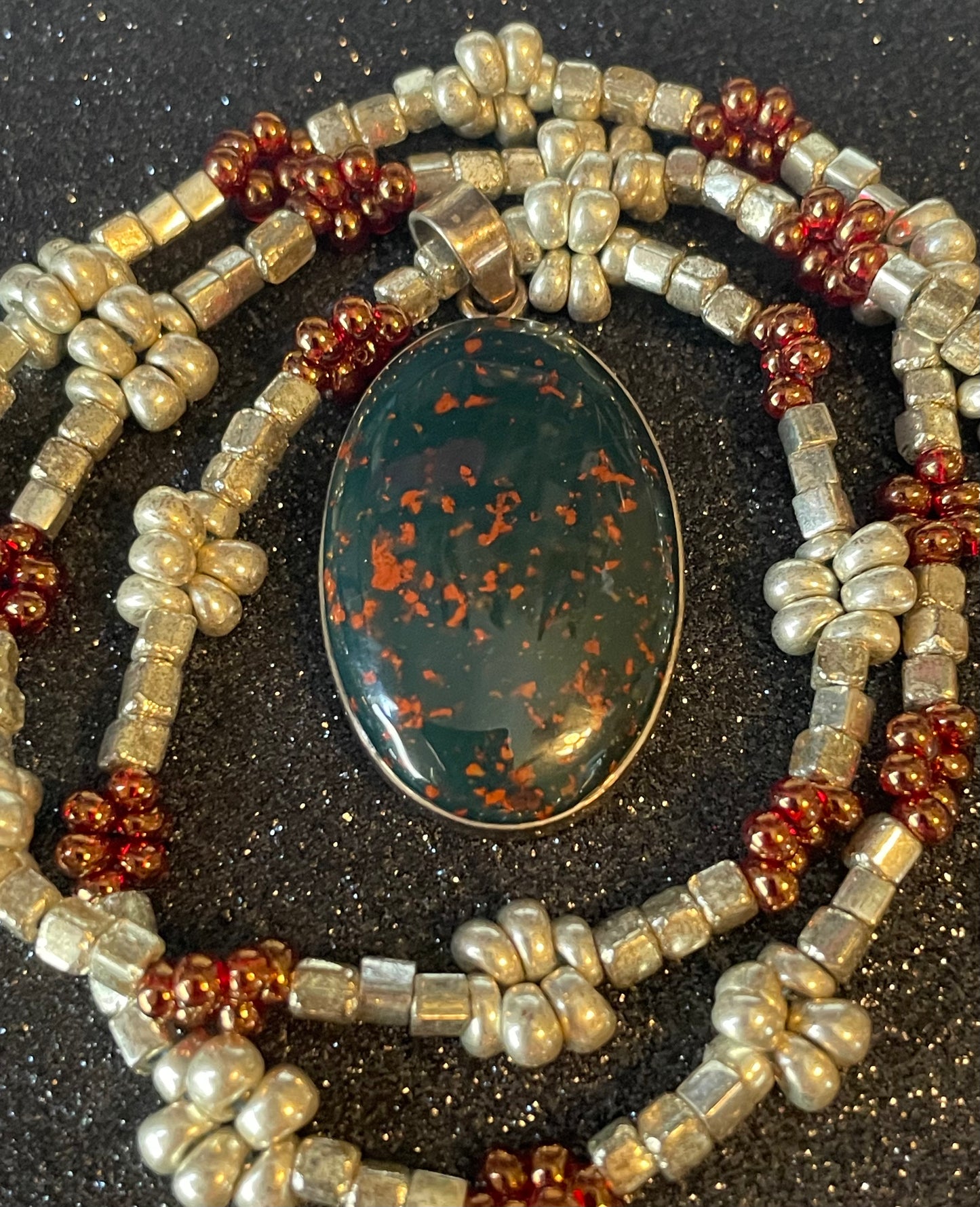 Blood Stone Necklace