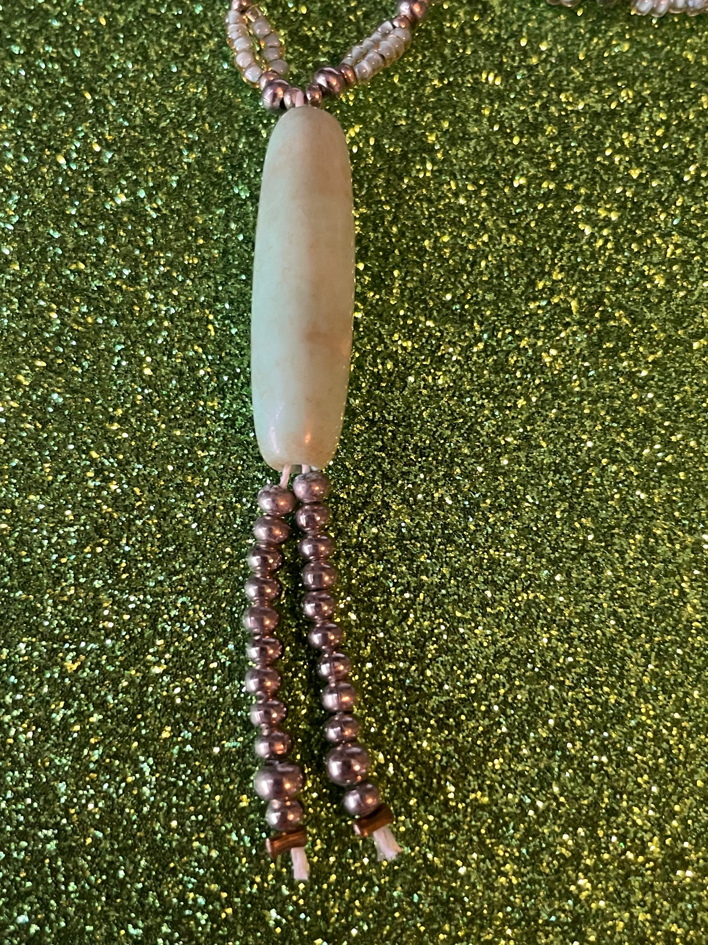 Delicate Dragon Skin Agate Necklace