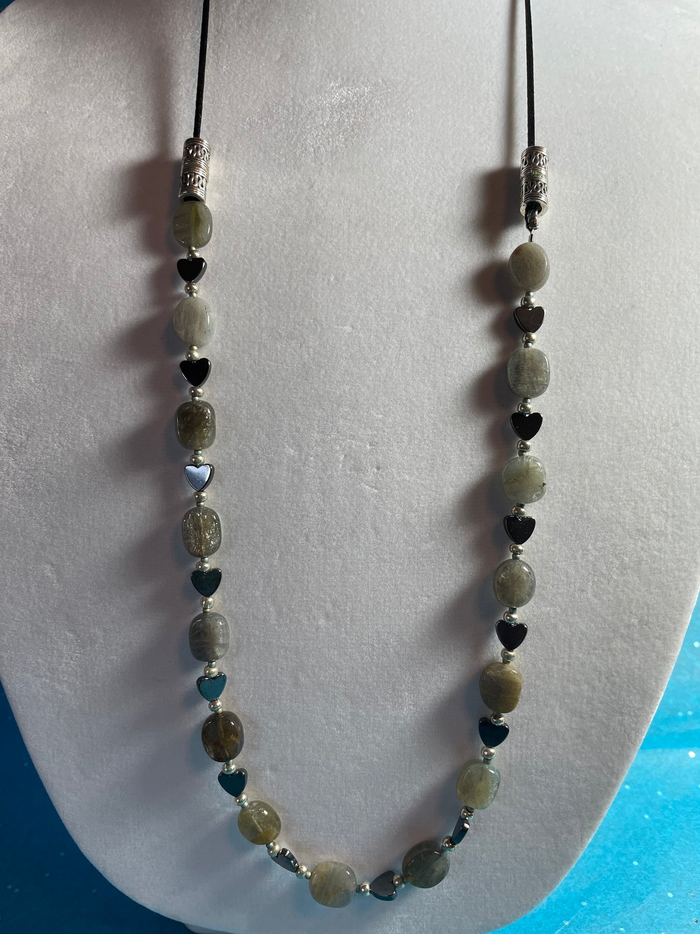 Hematite and Labradorite Necklace