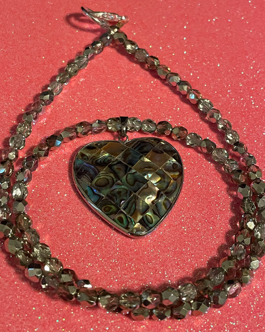 Abalone Heart Necklace
