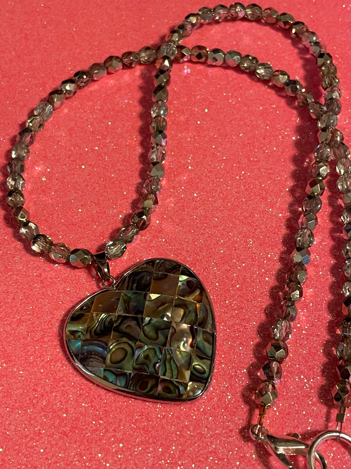 Abalone Heart Necklace
