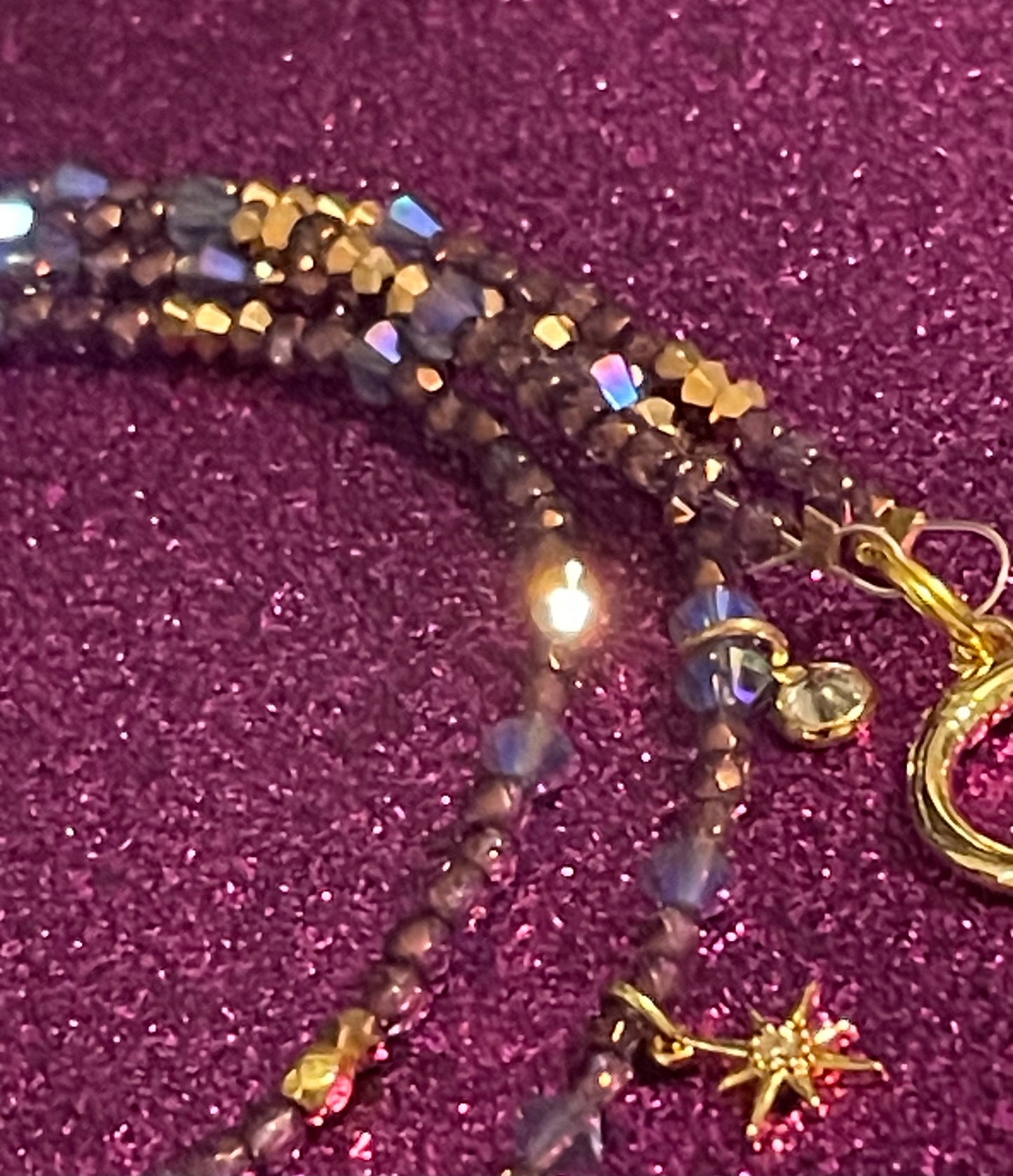 Sun and Stars Charm Necklace