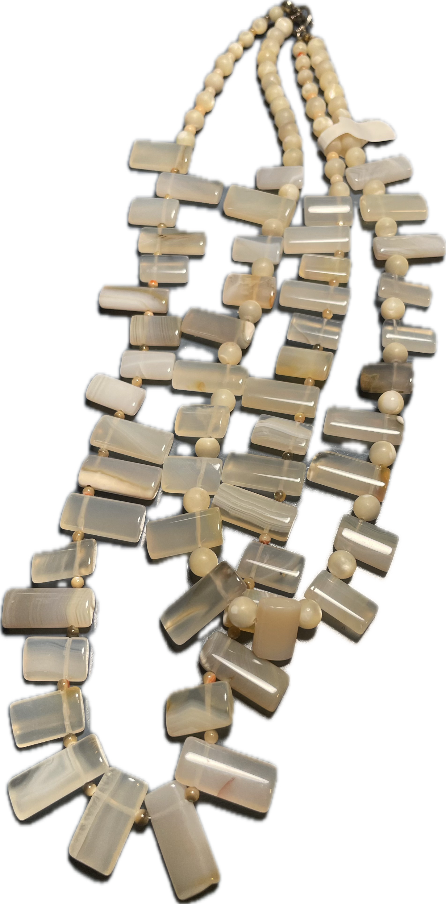 Botswana Agate Double-Strand Necklace