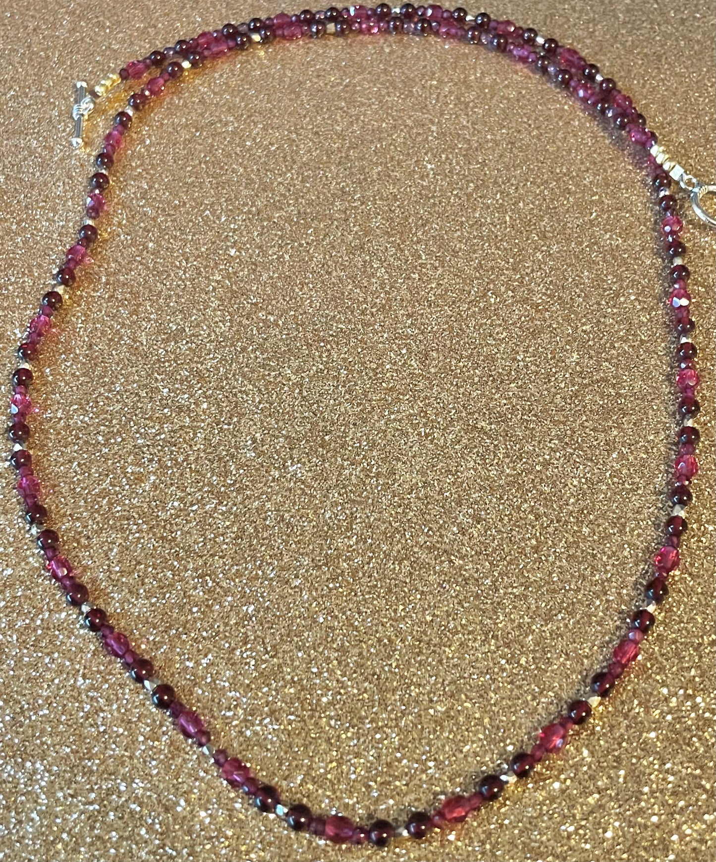 Mostly Garnet Necklace
