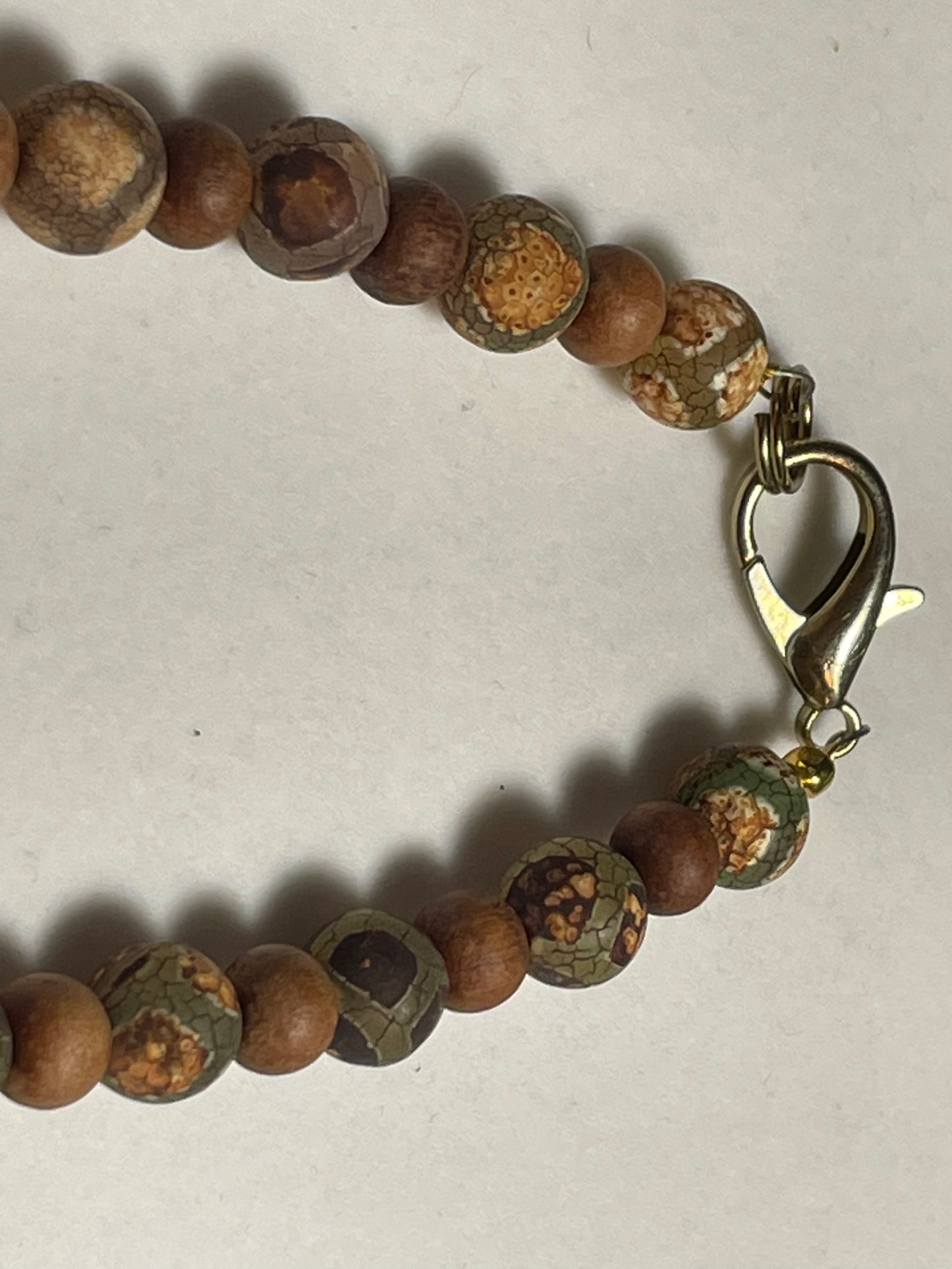 Wood Jasper Heart Necklace