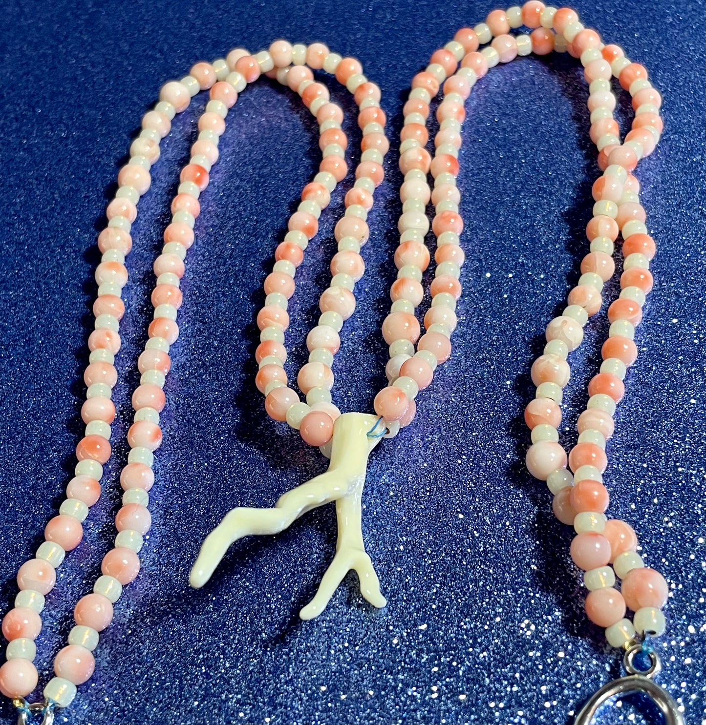 Angel Skin Double-Strand Coral Necklace