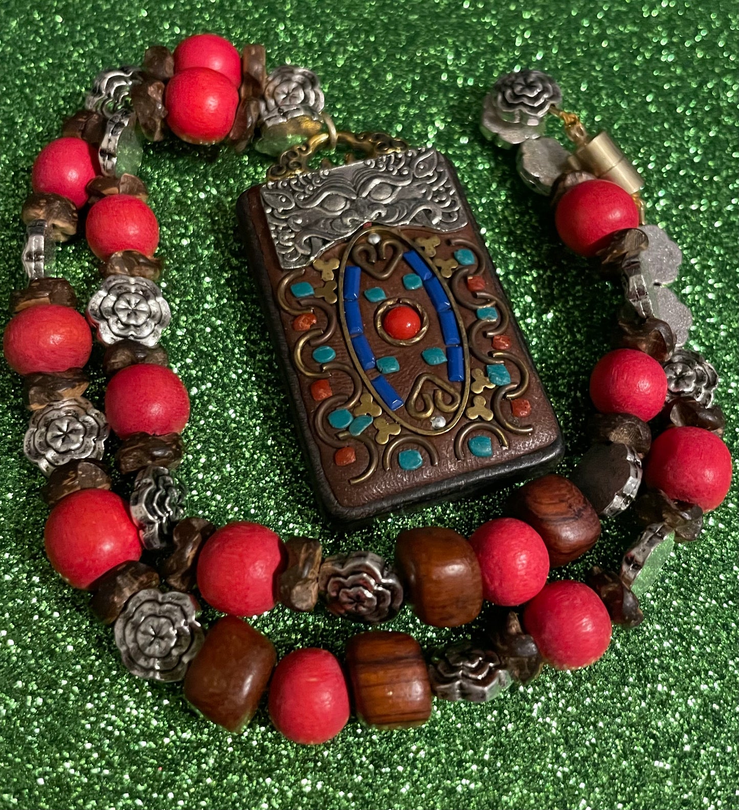 Tibetan Amulet Necklace