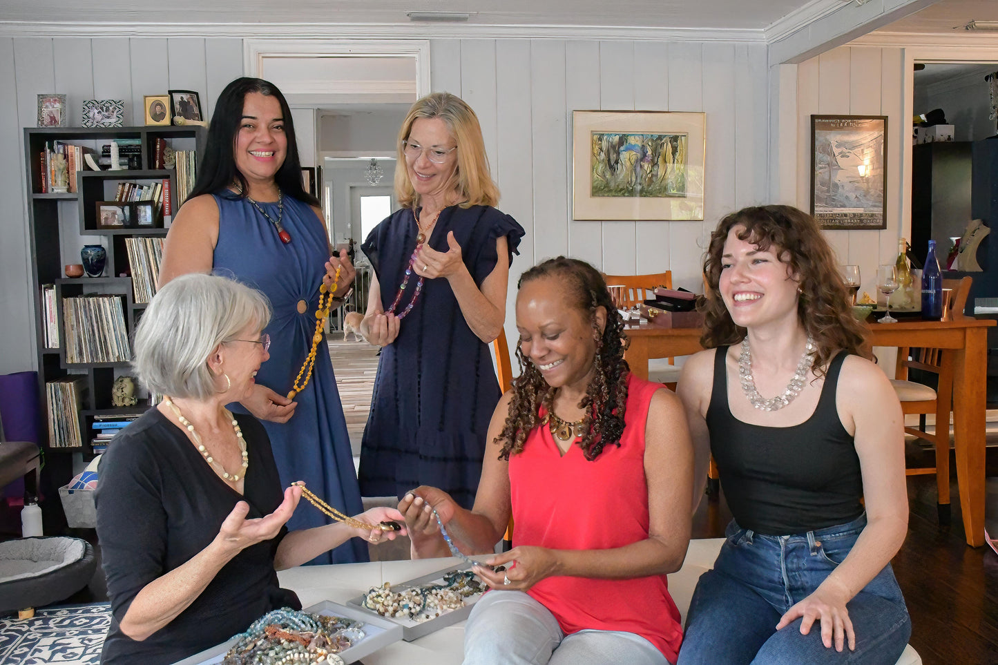Tiger Eye and Crystal Necklace