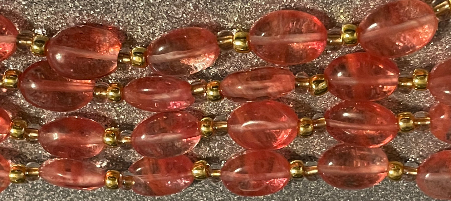 Cherry Quartz Necklace