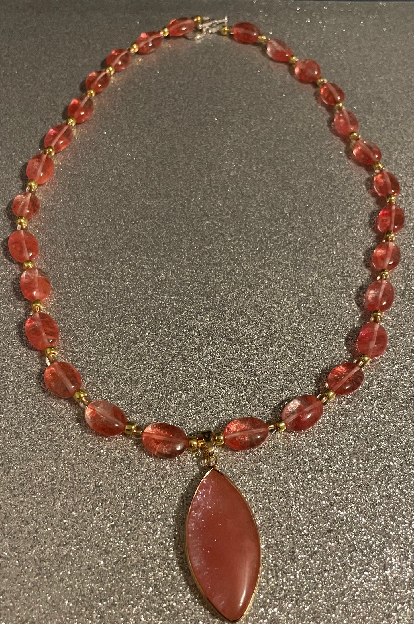 Cherry Quartz Necklace