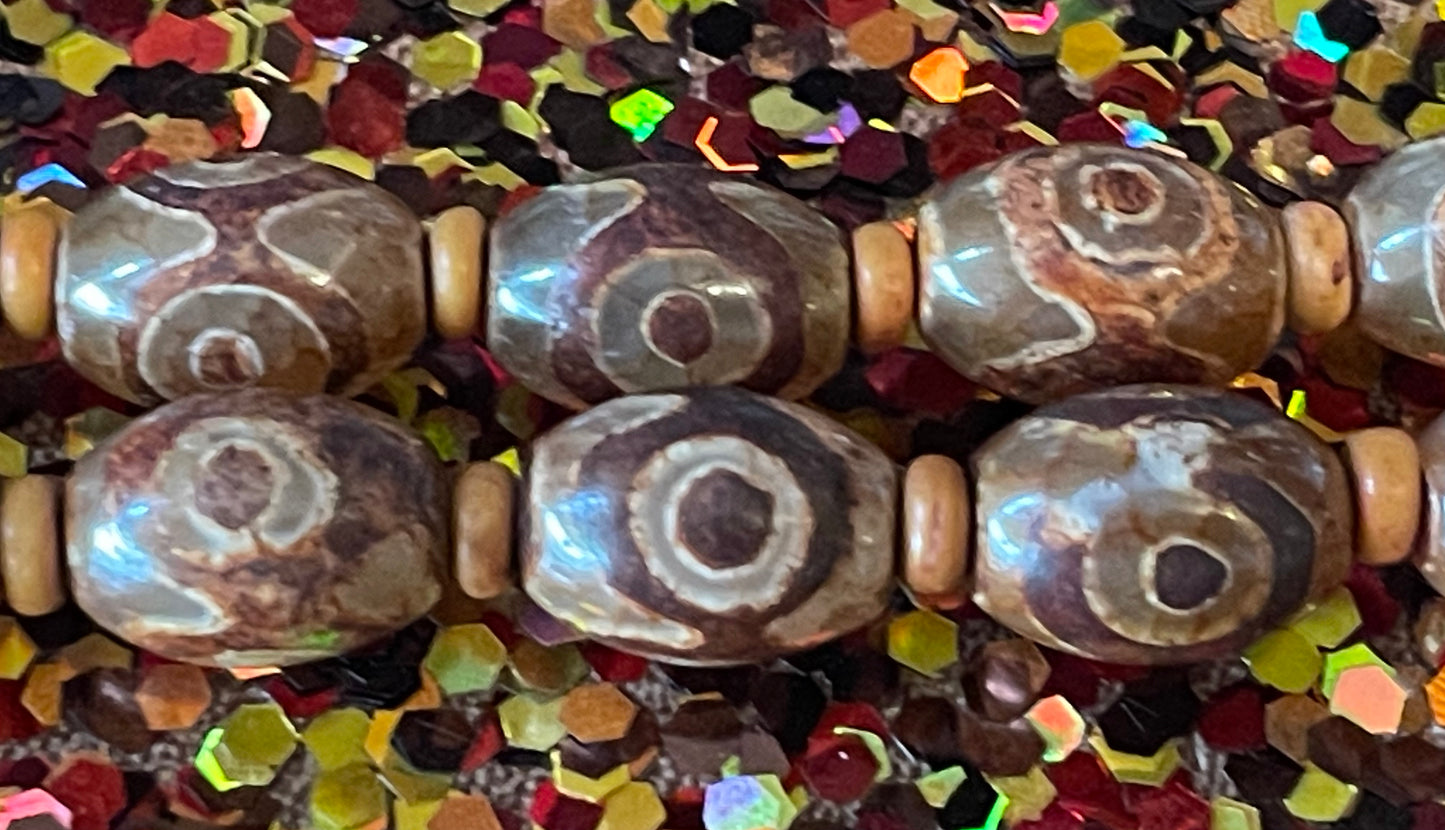 Carnelian and Dzi Necklace