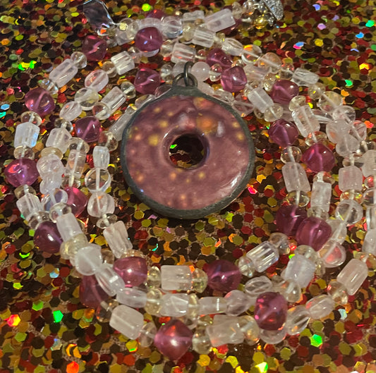 Pink Pendant Necklace