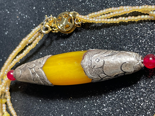 Tibetan Copal Amber Necklace