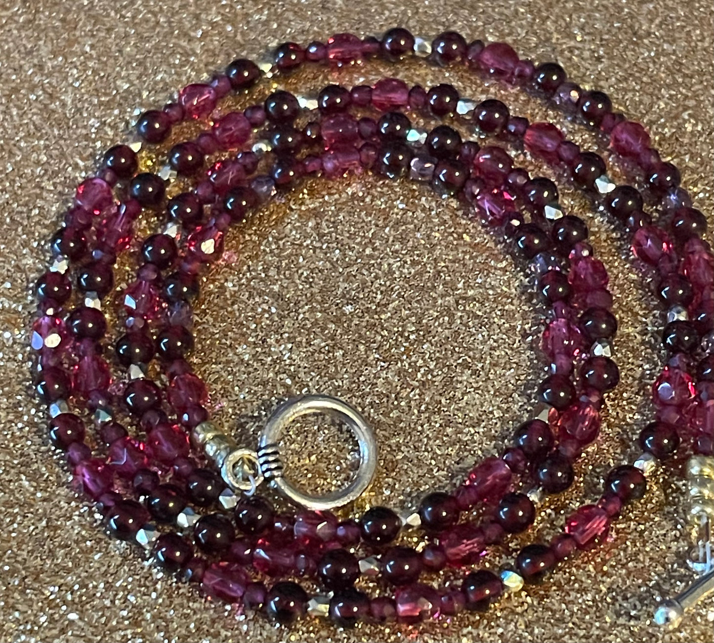 Mostly Garnet Necklace