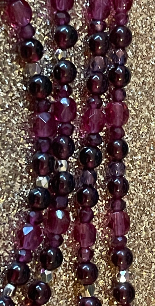 Mostly Garnet Necklace