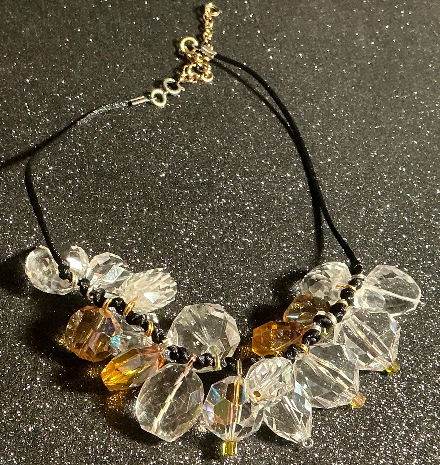 Dangling Crystal Choker with Extender