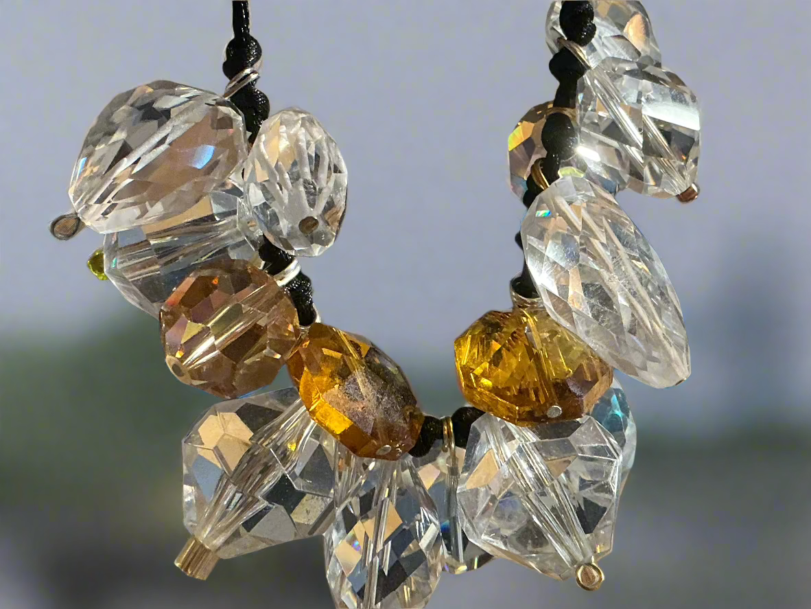 Dangling Crystal Choker with Extender