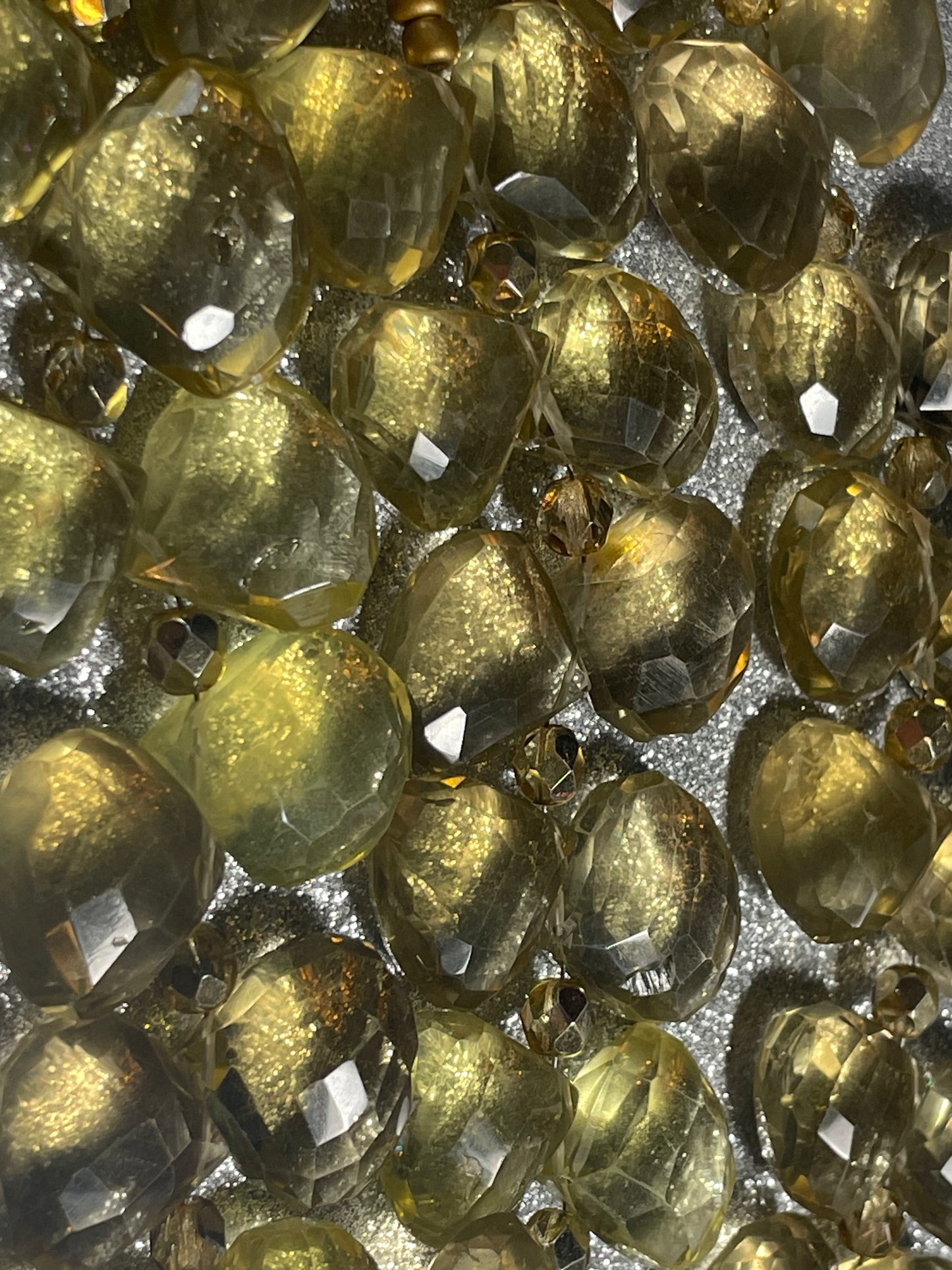 Yellow Mystic Quartz Statement Necklace