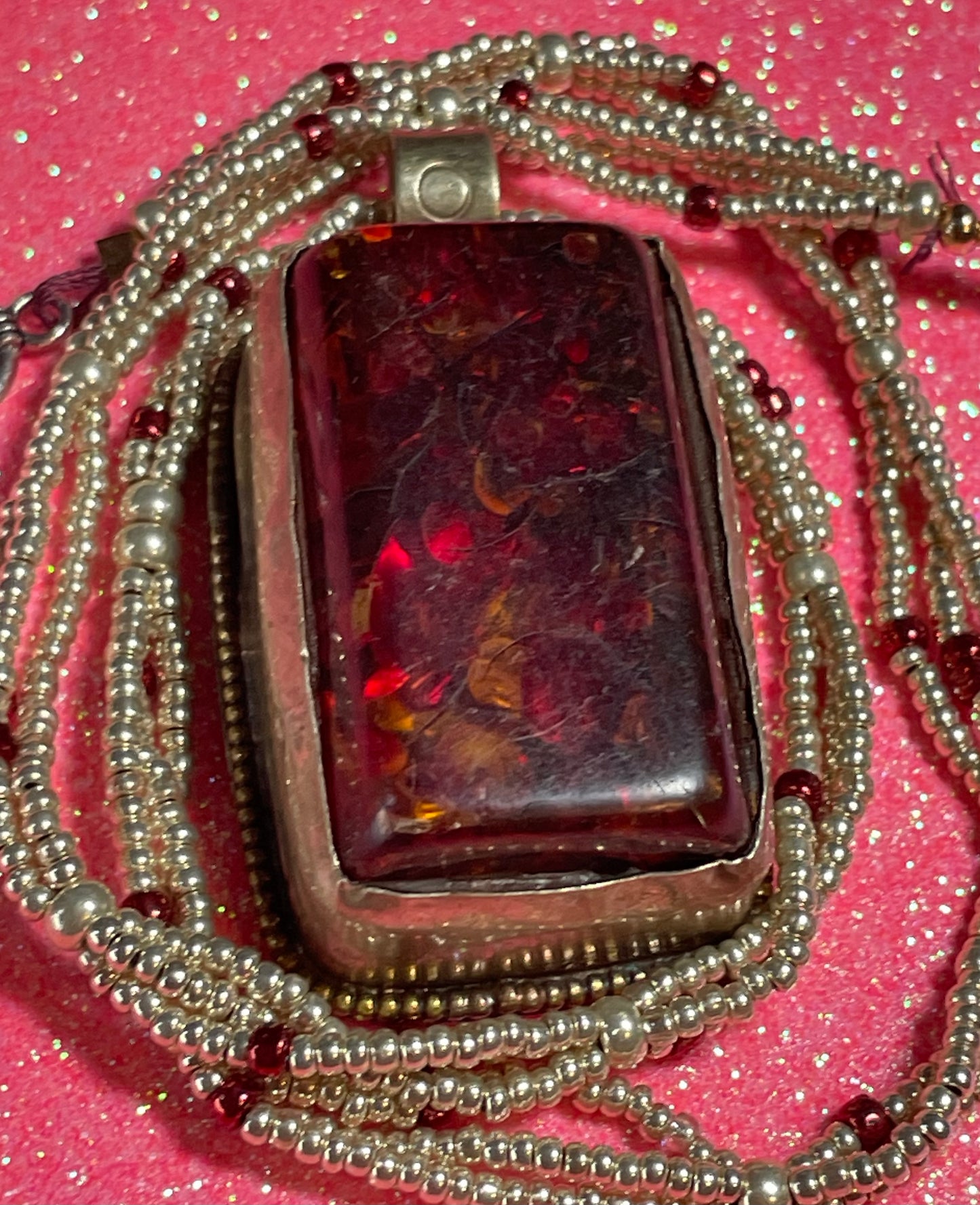 Superior Amber Pendant Necklace