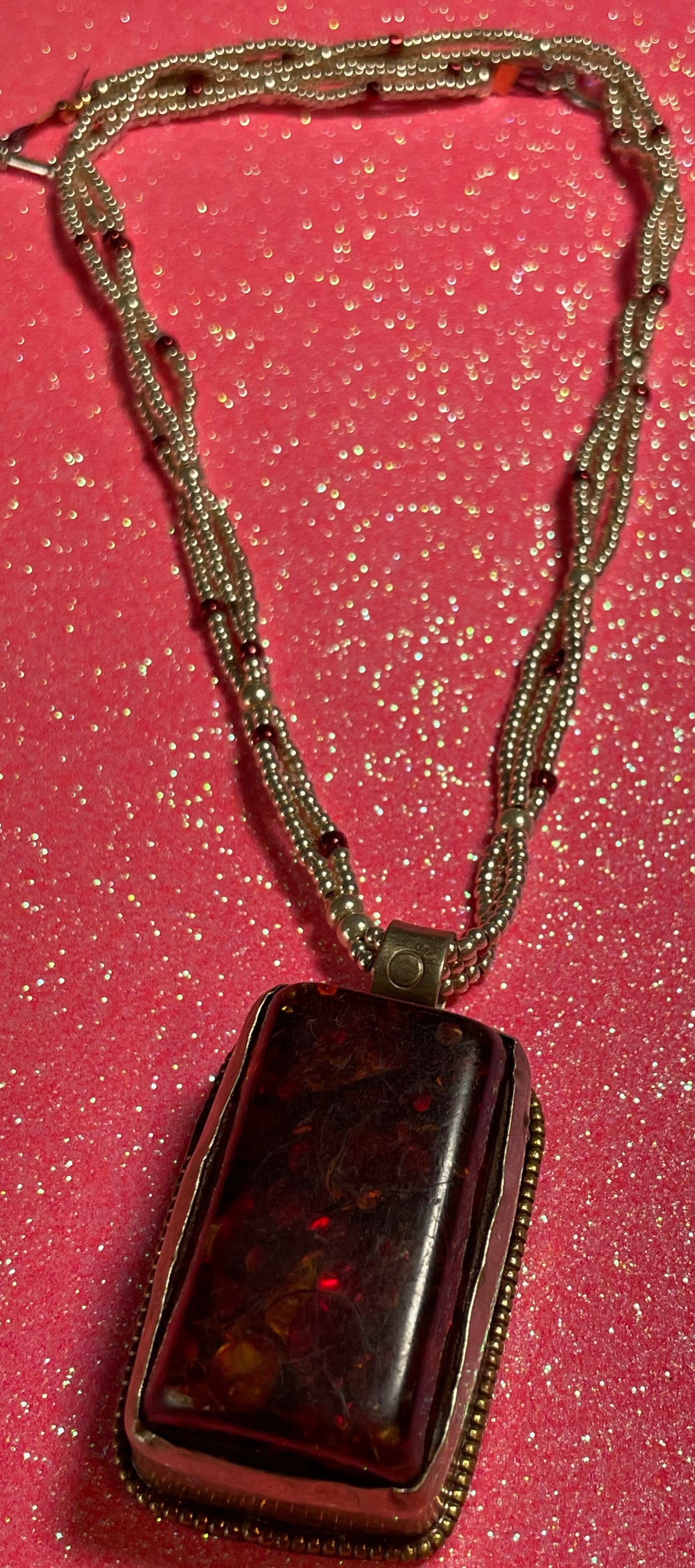 Superior Amber Pendant Necklace