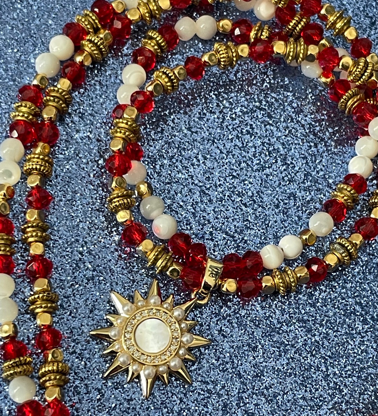 Rich Red Sunny Necklace