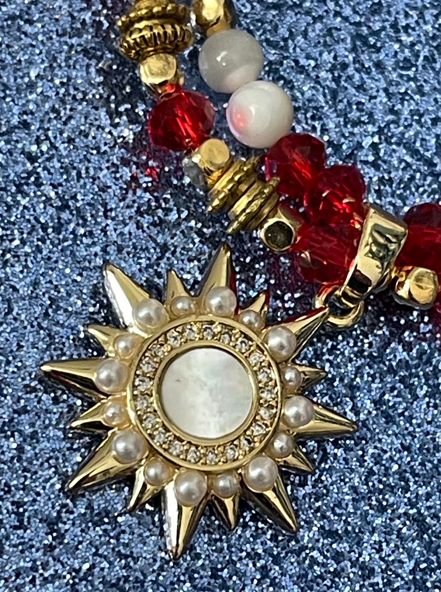Rich Red Sunny Necklace