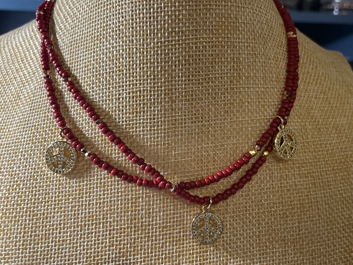 Peace and Love Necklace 1