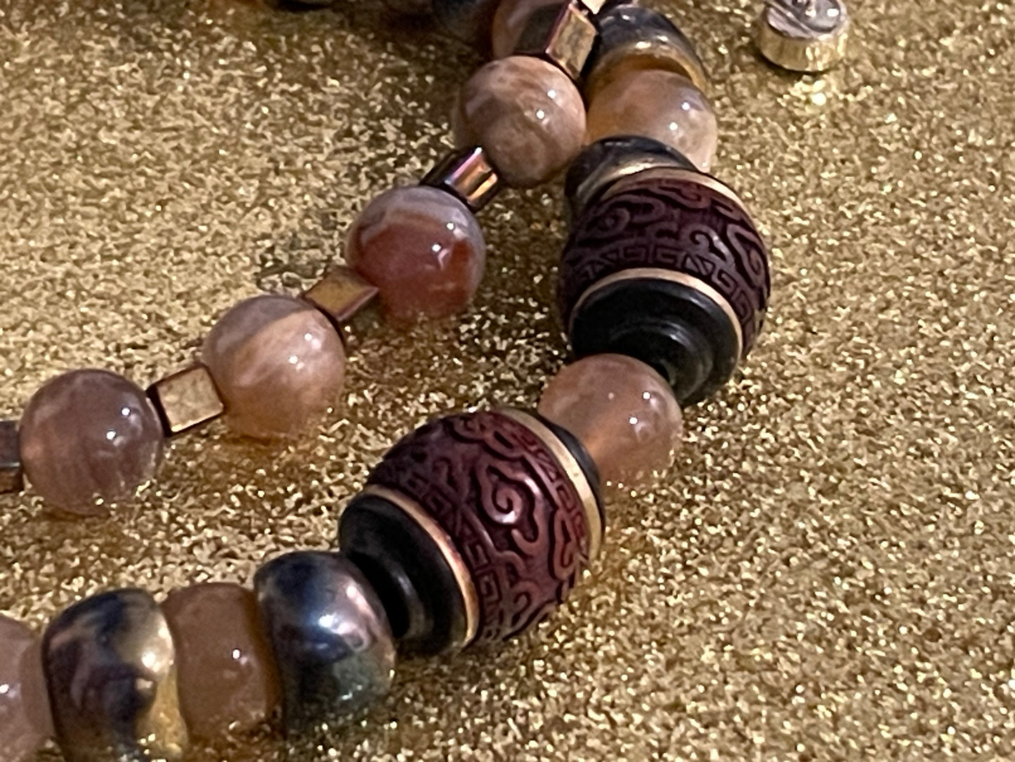 Sandalwood Lucky Barrel Necklace