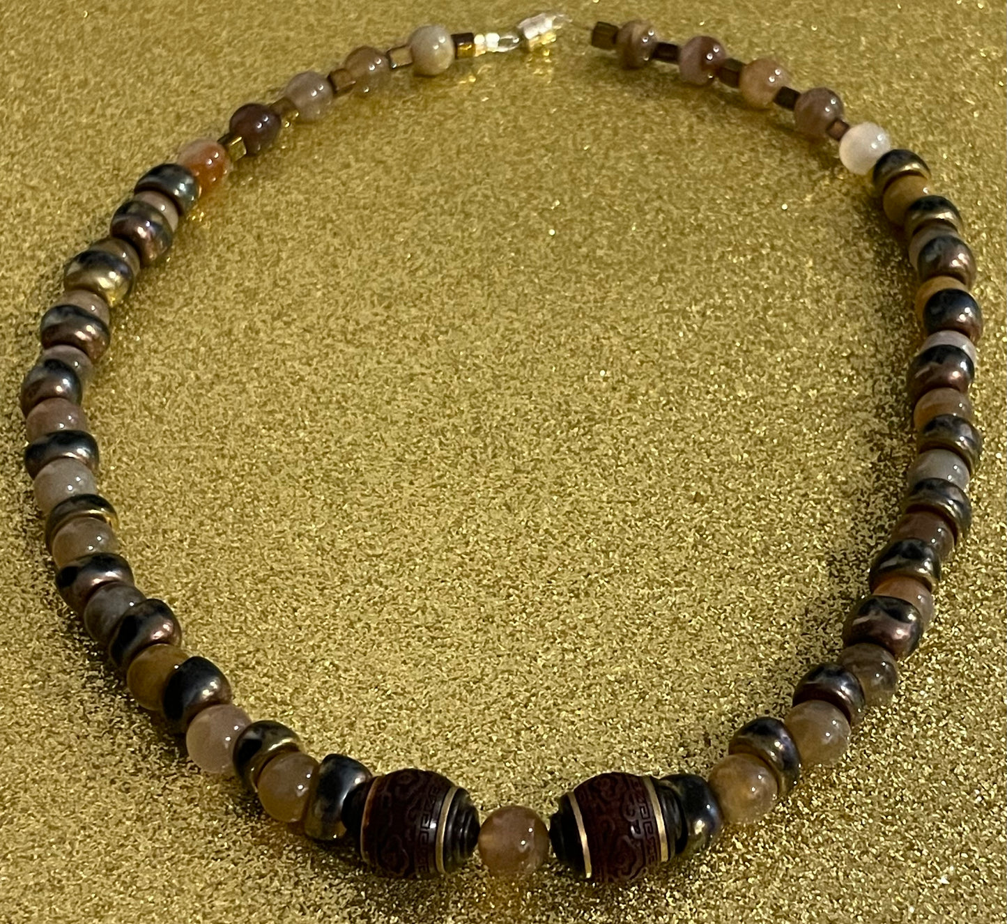 Sandalwood Lucky Barrel Necklace