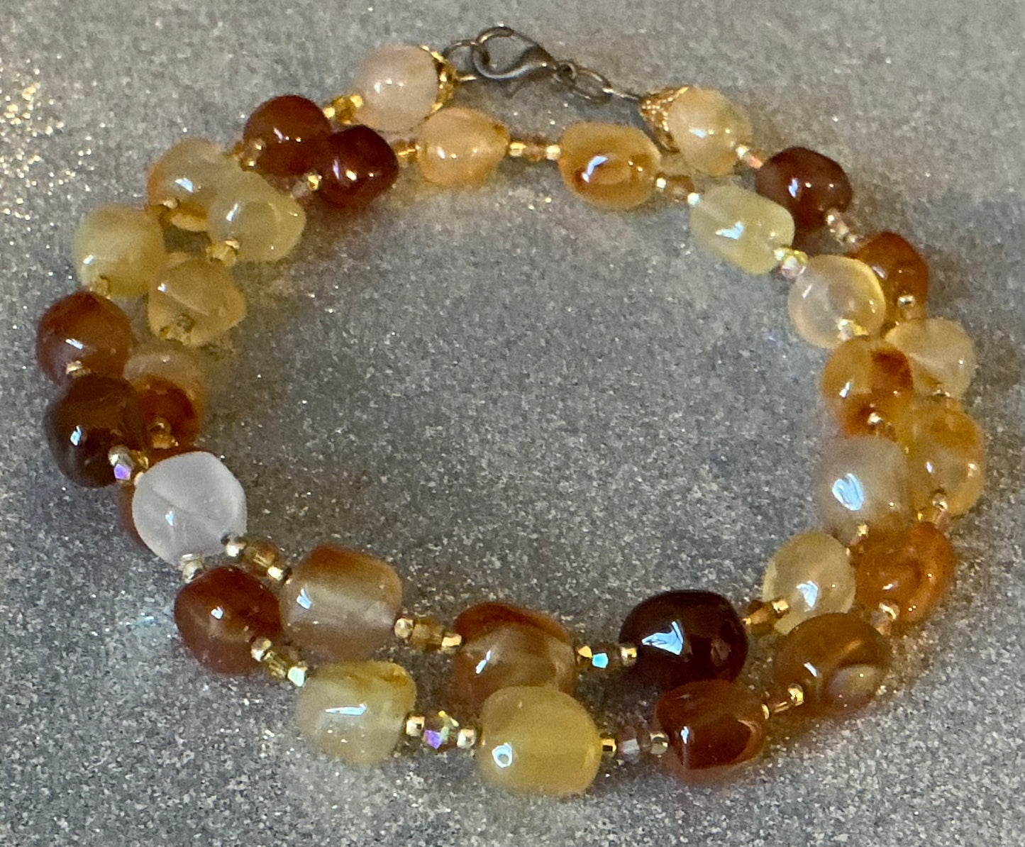 Autumn Hue Agate Necklace