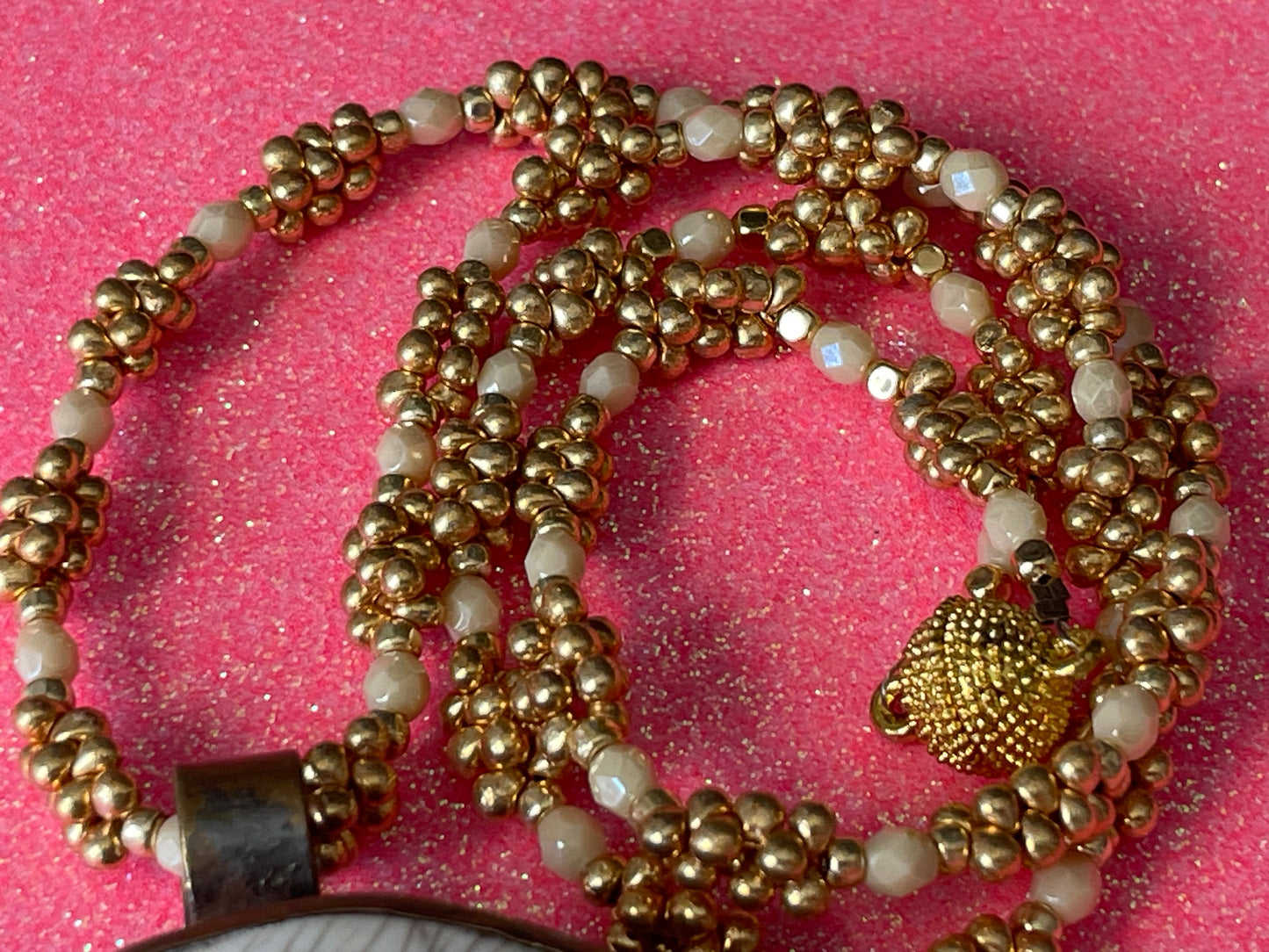Modern "Scrimshaw" Necklace