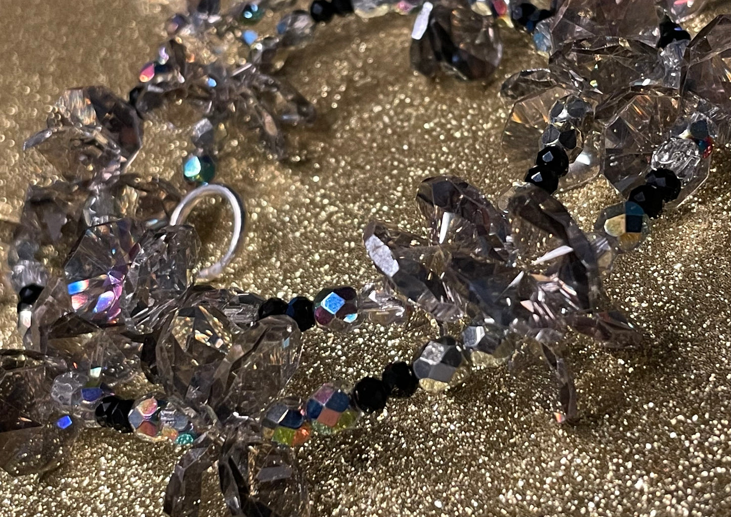 Repurposed Crystal "Dragonfly" Necklace
