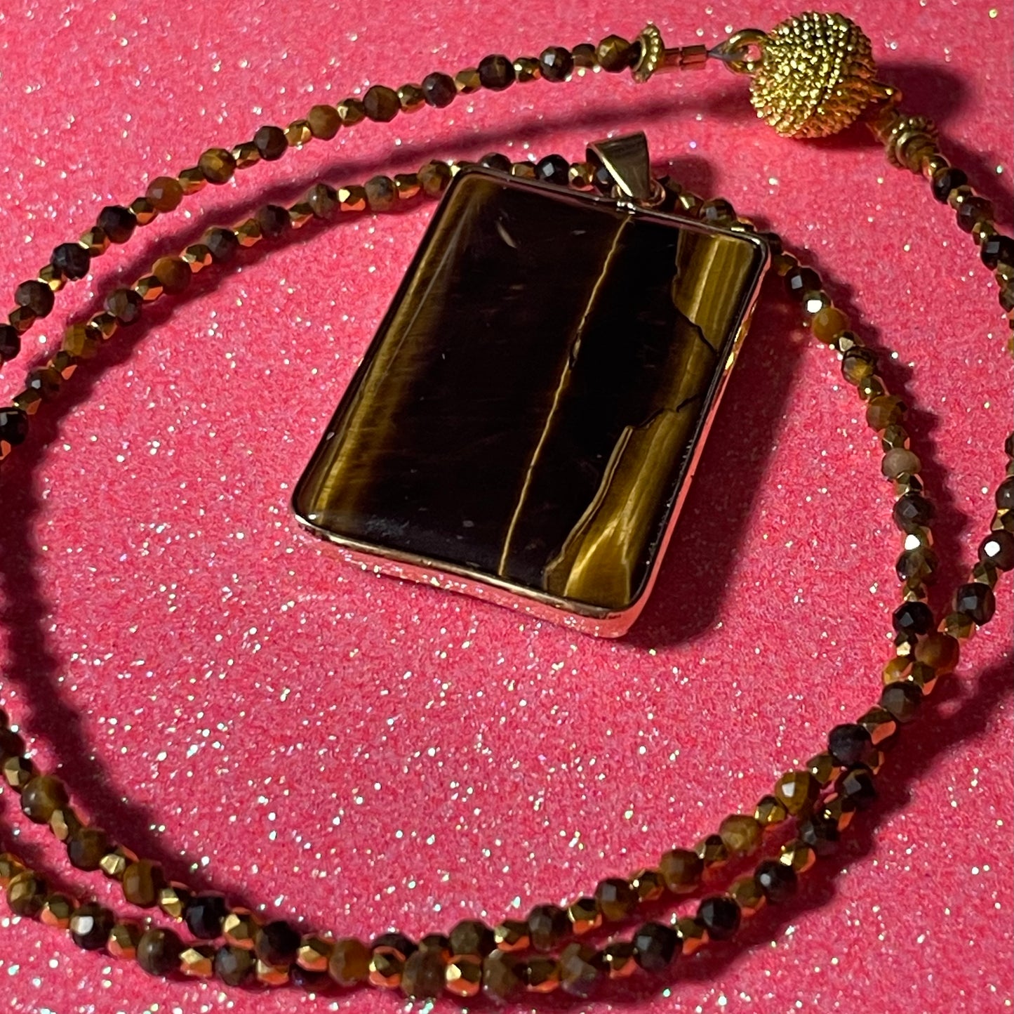 Resplendent Tiger Eye Necklace