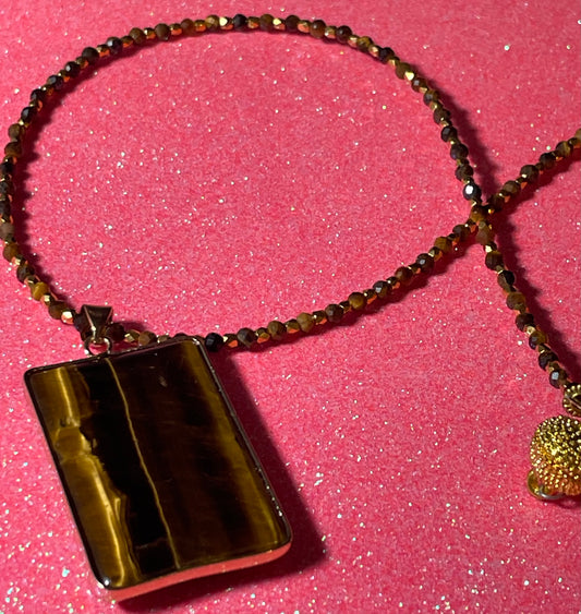 Resplendent Tiger Eye Necklace