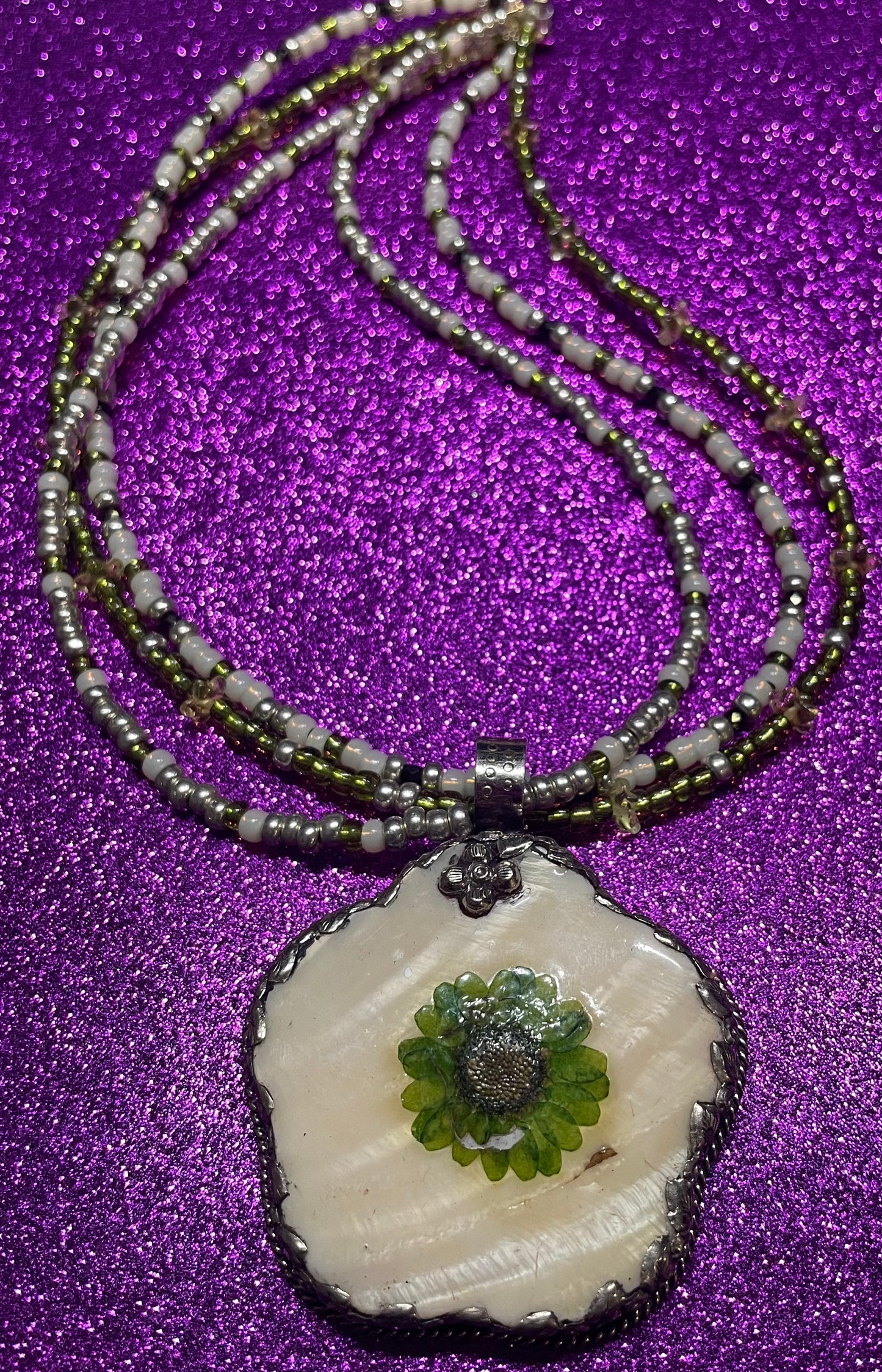 Tibetan Flower Necklace