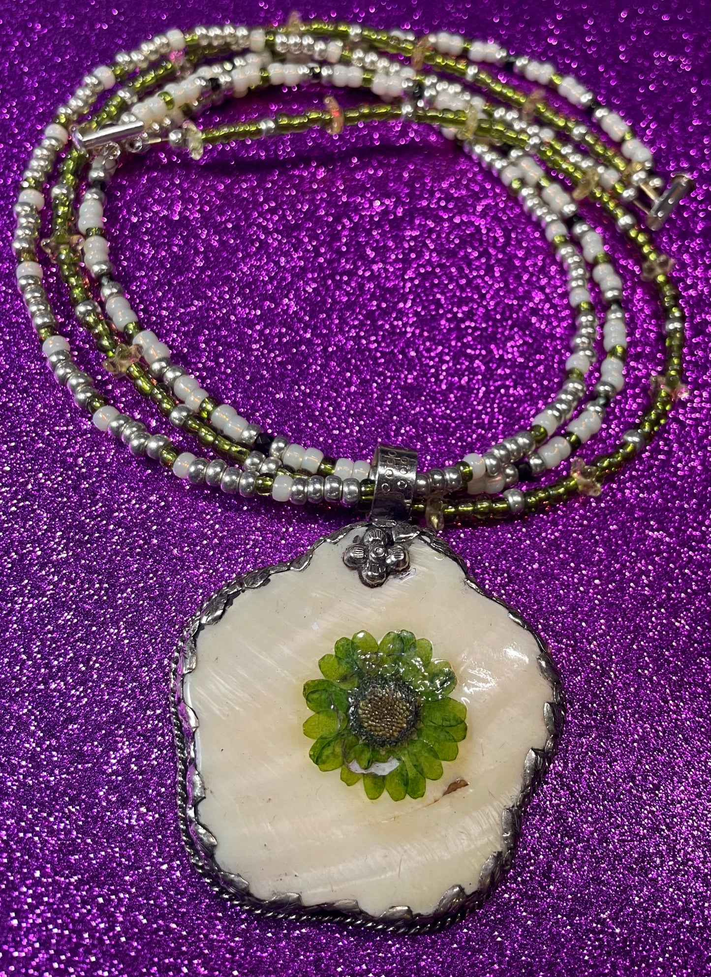 Tibetan Flower Necklace
