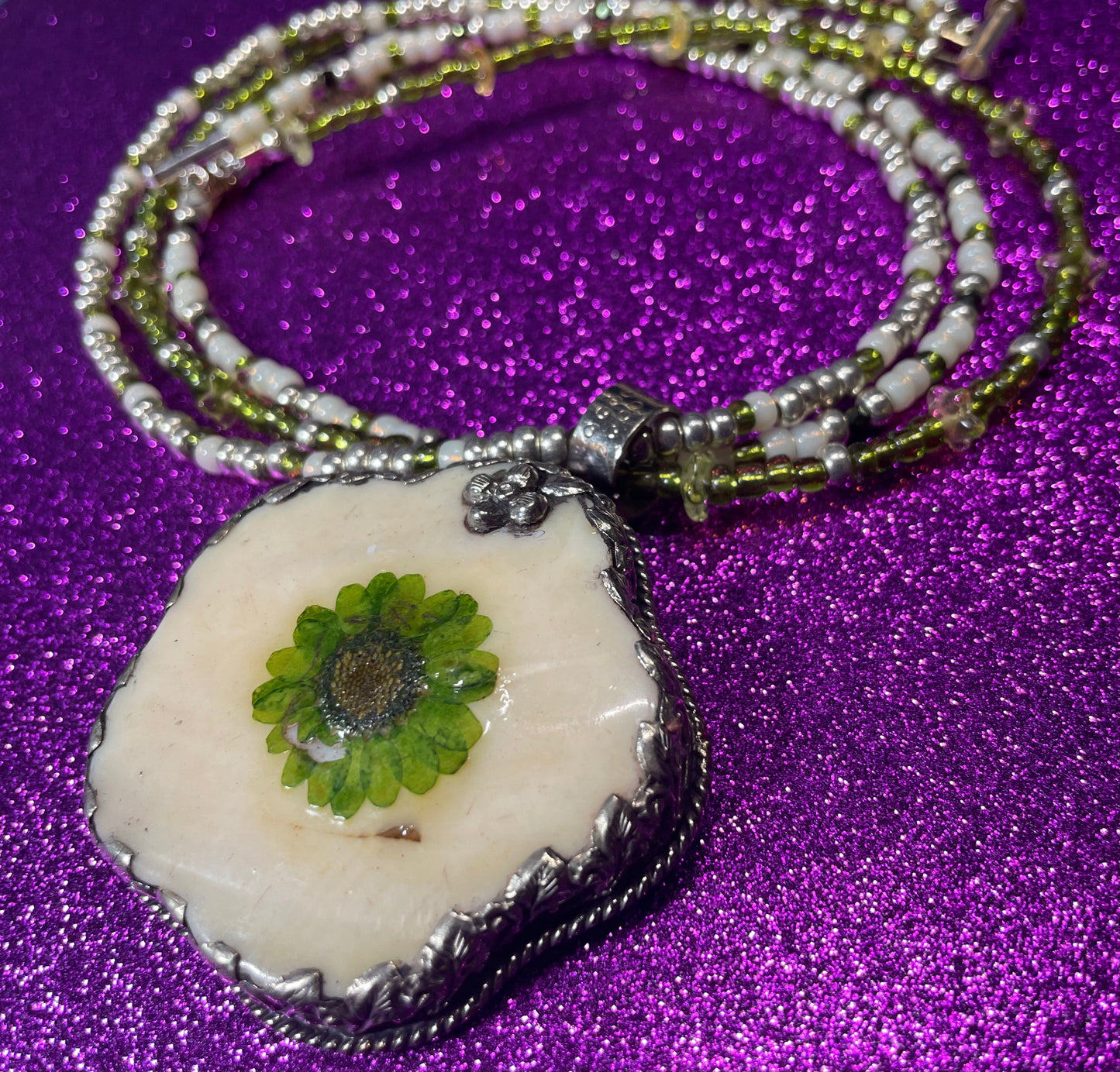 Tibetan Flower Necklace