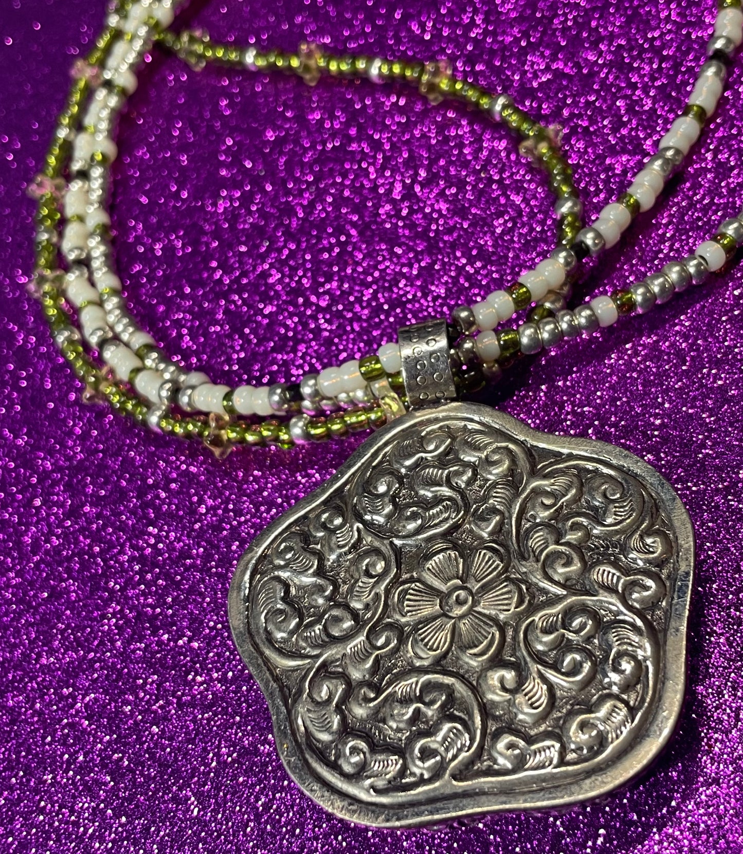 Tibetan Flower Necklace