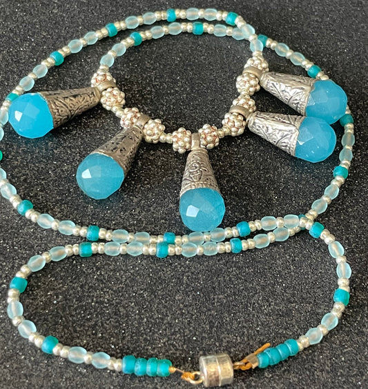Blue Chalcedony Necklace