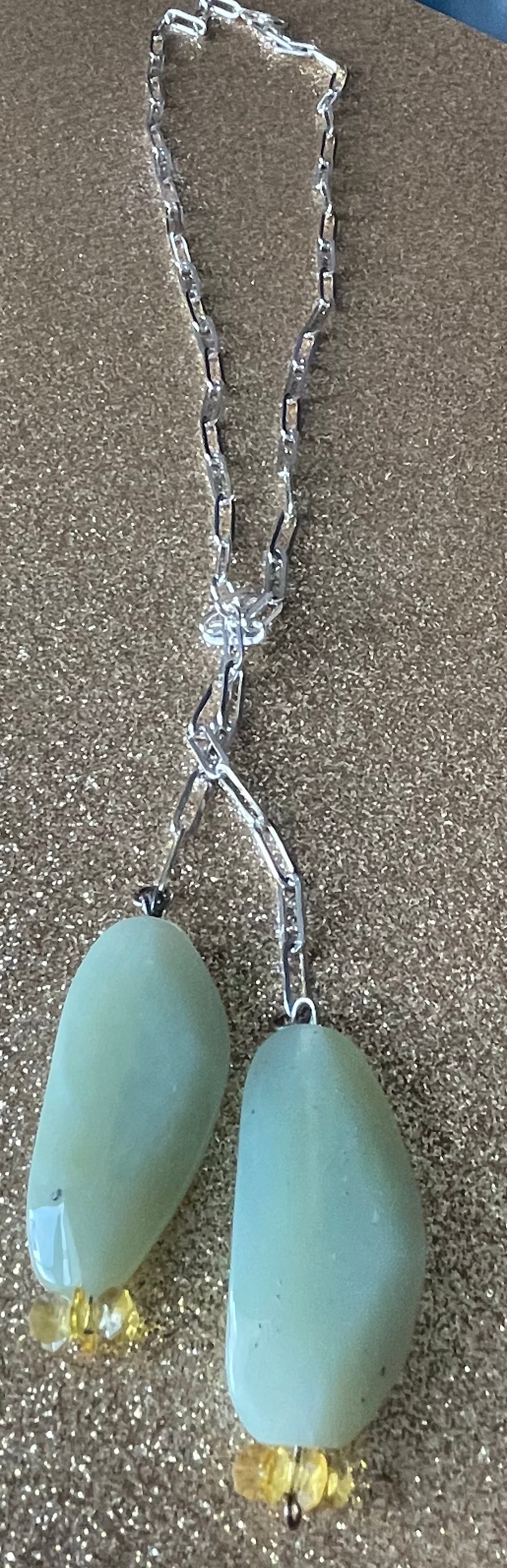 Chrysoprase Lariat